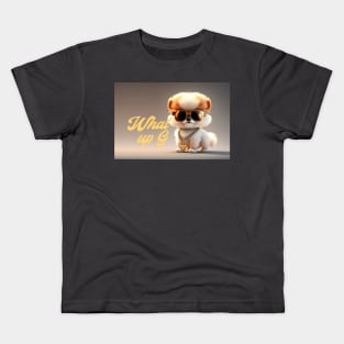 Bling swag puppy Kids T-Shirt